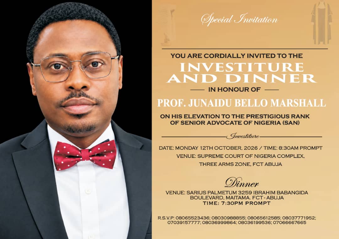 Kebbi Development Forum Congratulates Prof. Junaidu Bello Marshal On Elevation To SAN